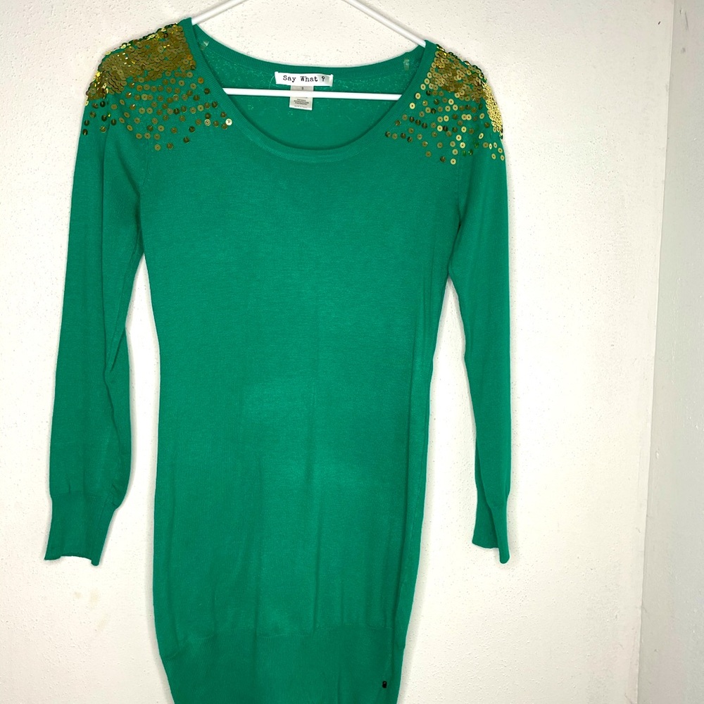 Sequin shouldered